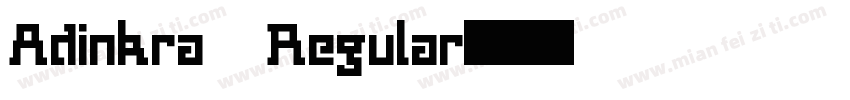 Adinkra Regular字体转换
